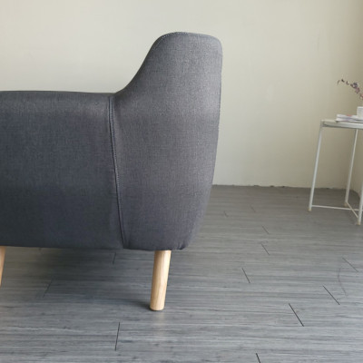 Sofa ghế băng dài Tundo 1m8 nệm rời tháo giặt màu xám.