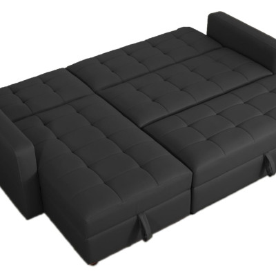Sofa giường kéo góc L Juno sofa màu cam, xám, tro
