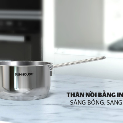 Quánh Inox 5 Đáy Sunhouse  SHG508-16