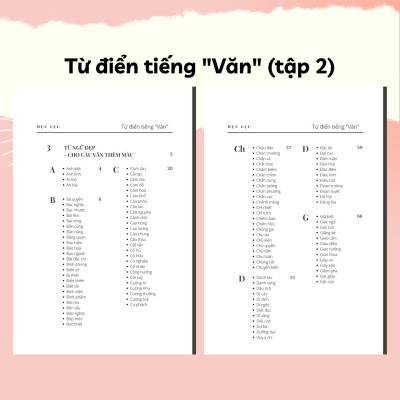 Combo Sách "Từ Điển" Tiếng Văn - Rubik Văn Chương (Tập 1+2)