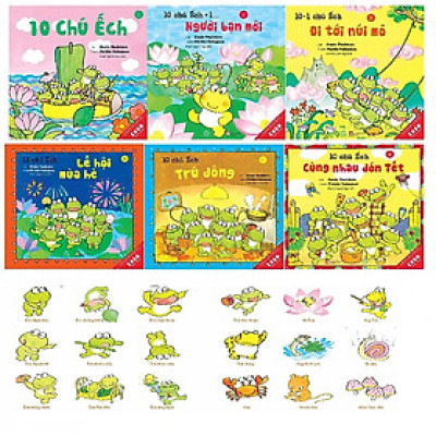 Combo Truyện Ehon Nhật Bản - 10 Chú Ếch (Bộ 1)