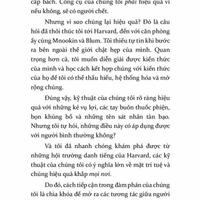 Đừng Bao Giờ Chia Đôi Lợi Ích Trong Mọi Cuộc Đàm Phán