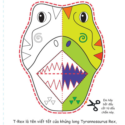 Cắt, Gấp, Tô Màu - Thế Giới Khủng Long