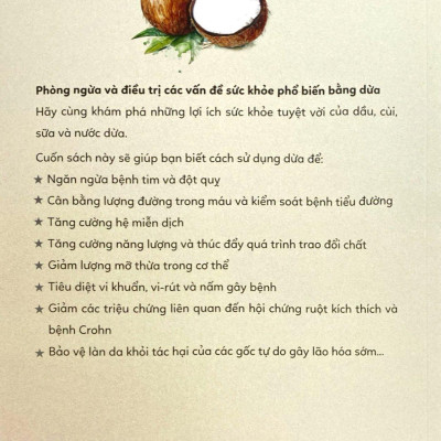Sách - Lợi Ích Sức Khỏe Từ Dừa