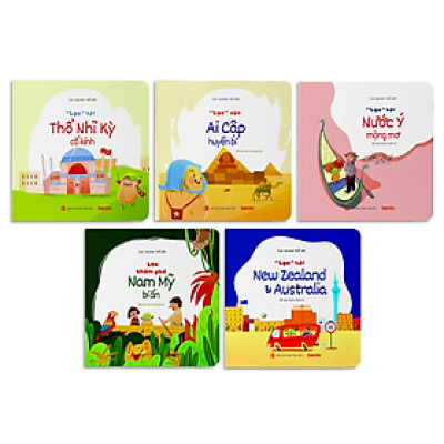 Sách - Combo 5 Quyển Lạc Quanh Thế Giới - Bộ Sách Phát Triển Tư Duy Và Khám Phá Thế Giới Cùng Bé