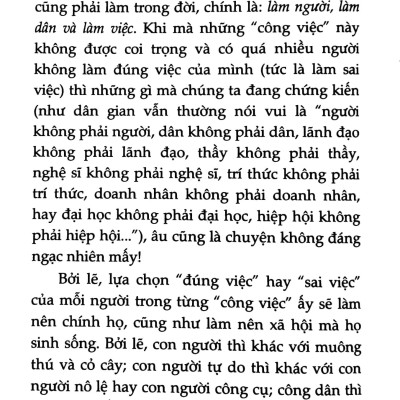 Đúng Việc - Một Góc Nhìn Về Câu Chuyện Khai Minh - Bìa Cứng (Tái Bản 2023)