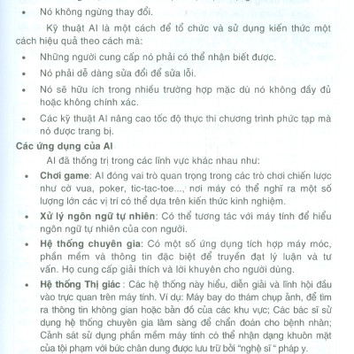 Trí Tuệ Nhân Tạo Học Máy Và Ứng Dụng