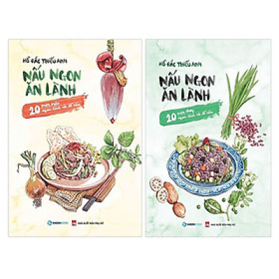 Combo Nấu Ngon Ăn Lành (20 Món Mặn Ngon - Lành Và Dễ Nấu) + Nấu Ngon Ăn Lành (20 Món Chay Ngon - Lành Và Dễ Nấu)