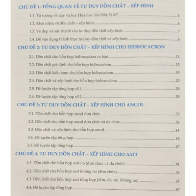 Sách Vẻ đẹp của tư duy Dồn chất Xếp hình trong Hóa Học hữu cơ