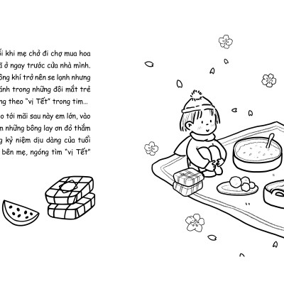 Combo 4 sách tô màu Bữa Cơm Ngon Nhất + Hiên Nhà Chắn Hết Mưa GIông + Tôi Bị Cảm Hóa Ra Là Do Em + Chưa Kịp Lớn