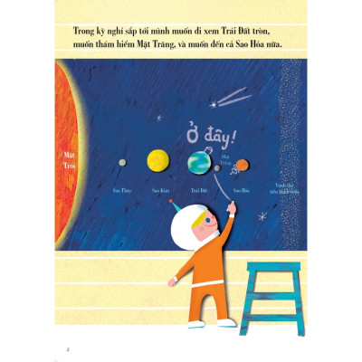 Sách Ehon Nhật Bản - Cuốn sách tranh về Du hành vũ trụ - Ehomebooks