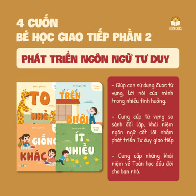 Sách - Combo Bé Học Giao Tiếp - Bộ 8 cuốn giấy Bồi cứng