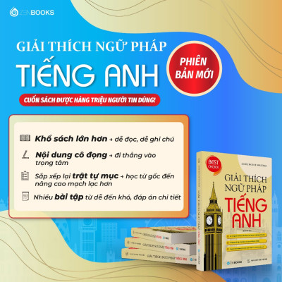 Sách - Giải thích ngữ pháp tiếng anh và lộ trình học tiếng anh (dành cho người mới bắt đầu đến chuẩn ngữ pháp)