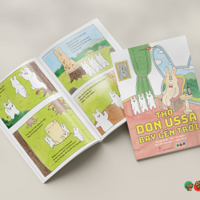 Truyện Ehon bé 3-4-5 tuổi - Thỏ Don Ussa bay lên trời