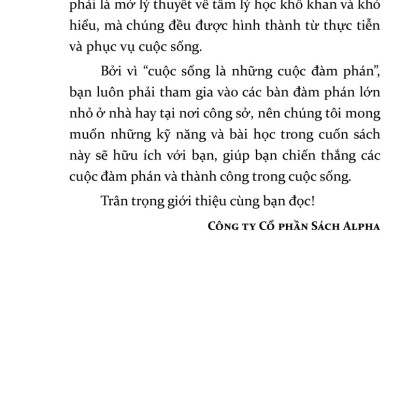 Đừng bao giờ chia đôi lợi ích trong mọi cuộc đàm phán_Al
