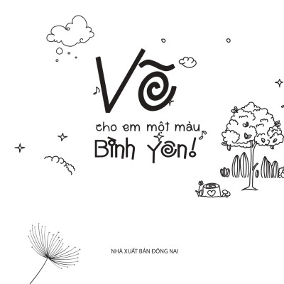 Sách - Vẽ cho em một màu bình yên - Hành trình tô màu đến thế giới an lành