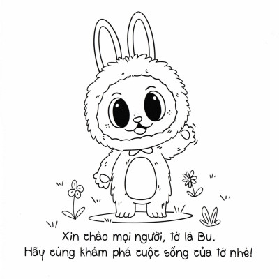 Sách Tô Màu Chữa Lành - Tô Màu Cuộc Sống Muôn Màu Cùng Bu - VT