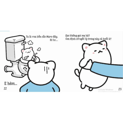 Sách Ehon - Maru đi vệ sinh - Ehon Nhật Bản dành cho bé từ 2 - 8 tuổi