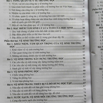 Sách Y Tế Trường Học – Công Tác Vệ Sinh Trường Học, Dinh Dưỡng, An Toàn Thực Phẩm và Một Số Bệnh, Tật Thường Gặp Ở Học Sinh (V2575T)