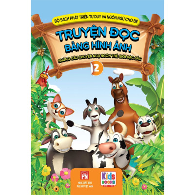 Combo 2 Quyển Phát Triển Tư Duy Và Ngôn Ngữ Cho Bé - Truyện Đọc Bằng Hình Ảnh - Truyện Ngụ Ngôn Thế giới đặc sắc - (VT)