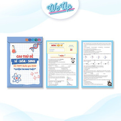 Sách - Cao thủ đề Lí - Hóa - Sinh thi THPT Quốc gia 2025 - “Luyện như thi thật”