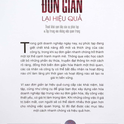 Vì Sao Đơn Giản Lại Hiệu Quả