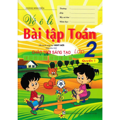 Sách - Vở Ô Li Bài Tập Toán Lớp 2 + Vở Ô Li Theo Mẫu Chữ Lớp 2 - Bám Sát SGK Chân Trời Sáng Tạo - Combo 4 Cuốn - Hồng Ân