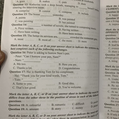  Phương Pháp Trắc Nghiệm - 54 Bộ Đề Tiếng Anh Luyện Thi THPT Quốc Gia 