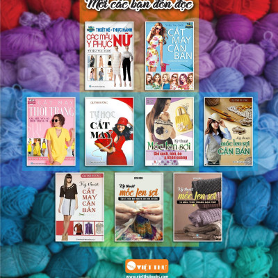 Kỹ Thuật Móc Len Sợi - Tấm Lót, Thảm, Hoa Trang Trí, Giày, Nón, Giỏ Sách...