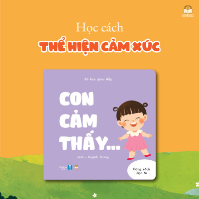 Sách - Bộ Bé Học Giao Tiếp 4 cuốn - Bồi cứng & Song ngữ Việt-Anh