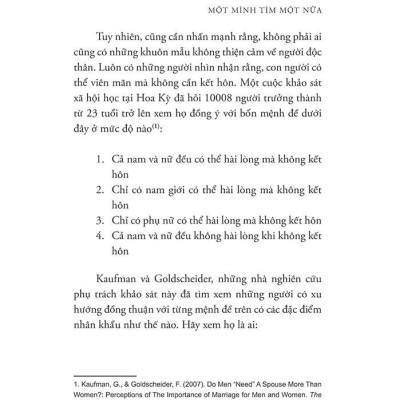 Một Mình Tìm Một Nửa