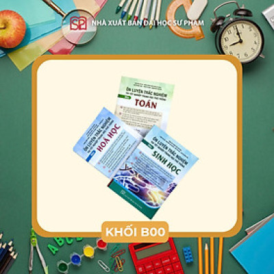 Sách - Combo Ôn luyện thi tốt nghiệp THPT khối B00 (Toán, Hóa, Sinh)