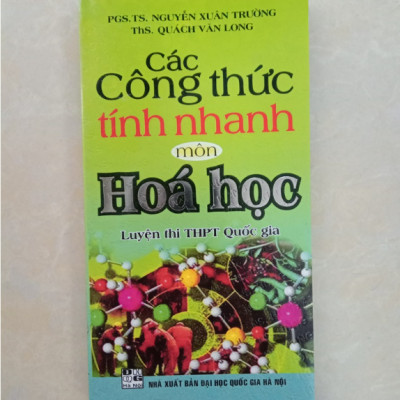 Sách - Các Công Thức Tính Nhanh môn Hóa Học