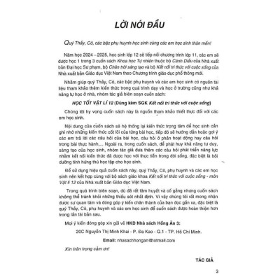 Học Tốt Vật Lý Lớp 12 (Dùng Kèm SGK: Kết Nối Tri Thức Với Cuộc Sống) HA