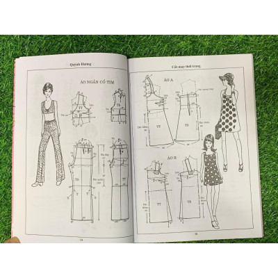 Combo Cắt May Thời Trang Các Kiểu Váy, Áo, Thời Trang Nữ + Cắt May Căn Bản Phương Pháp Đo, Vẽ, Cắt May (VT)