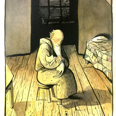 Mèo Trắng Pangur Và Vị Tu Sĩ