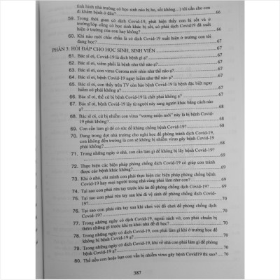 NHỮNG VẤN ĐỀ CẦN BIẾT VỀ Y TẾ HỌC ĐƯỜNG 100 CÂU HỎI - ĐÁP VỀ PHÒNG, CHỐNG DỊCH BỆNH TRUYỀN NHIỄM VÀ PHÒNG NGỪA TAI NẠN THƯƠNG TÍCH TRONG TRƯỜNG HỌC
