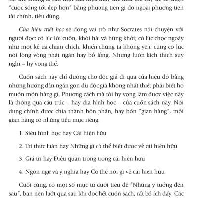 Sách Cửa Hiệu Triết Học