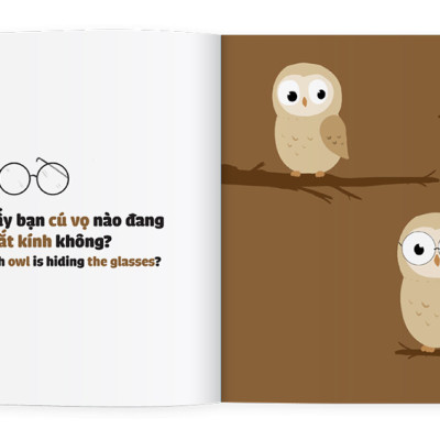 Sách Ehon - Vào rừng xem ai giấu cái gì - Dành cho trẻ từ 0 - 6 tuổi
