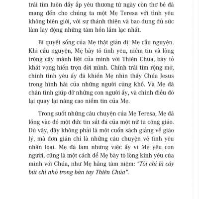 Mẹ Teresa - Trên Cả Tình Yêu (Tái Bản)