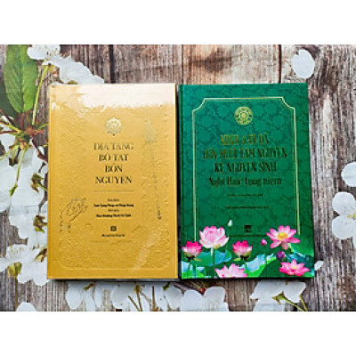 [Bản cao cấp] Kinh Địa Tạng Bồ Tát Bổn Nguyện + Kinh A Di Đà - Bốn Mươi Tám Nguyện - Kệ Nguyện Sinh (Bìa cứng)