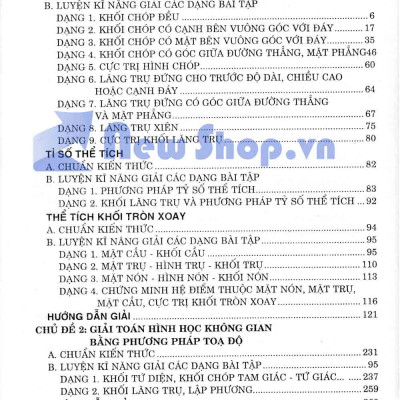 Trọng Tâm Kiến Thức Và Phương Pháp Giải Toán Hình Học Không Gian 