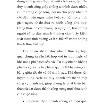 Sách - Rèn Luyện Kỹ Năng Tư Duy Nhanh Trong Công Việc