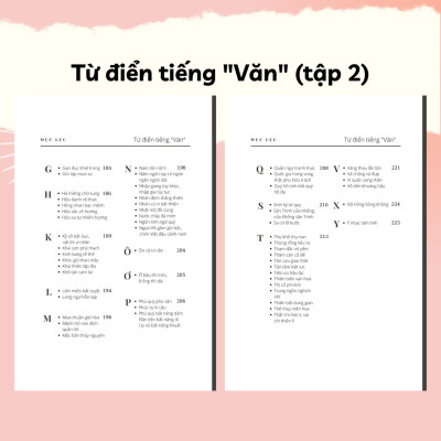 Combo Sách "Từ Điển" Tiếng Văn - Rubik Văn Chương (Tập 1+2)