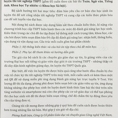 Ôn luyện thi tốt nghiệp THPT năm 2024 - Môn Tiếng Anh