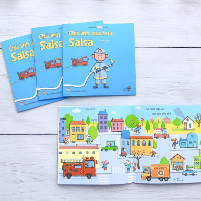 Truyện Ehon bé 1-2-3 tuổi - Chú lính cứu hỏa Salsa