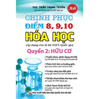 Sách - Chinh Phục Điểm 8, 9, 10 Hóa Học - Quyển 2 - Hữu Cơ - Khang Việt Book