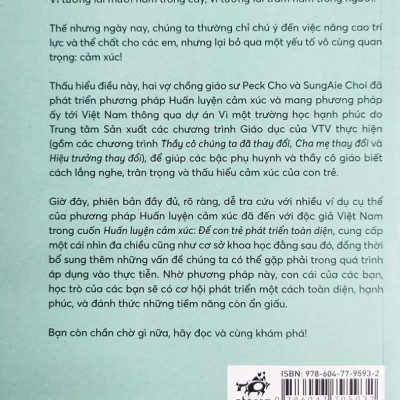 Huấn Luyện Cảm Xúc Để Con Trẻ Phát Triển Toàn Diện