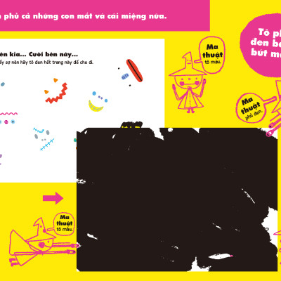 Sách - Dtpbooks - Vẽ, xóa, rồi lại vẽ - Phù thủy nhỏ - Những Người Bạn Ma - Tủ sách vui để học