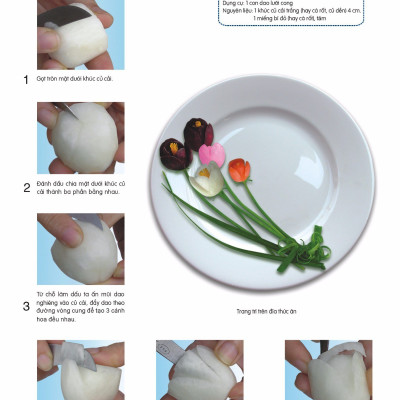 Nghệ Thuật Trang Trí Cắt Tỉa Rau Củ Và Trái Cây